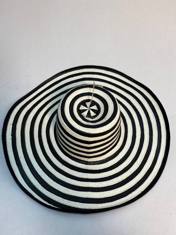 Horizonte Infinito, sombrero vueltiao original tejido a mano en caña flecha — artesanía colombiana de Manglar